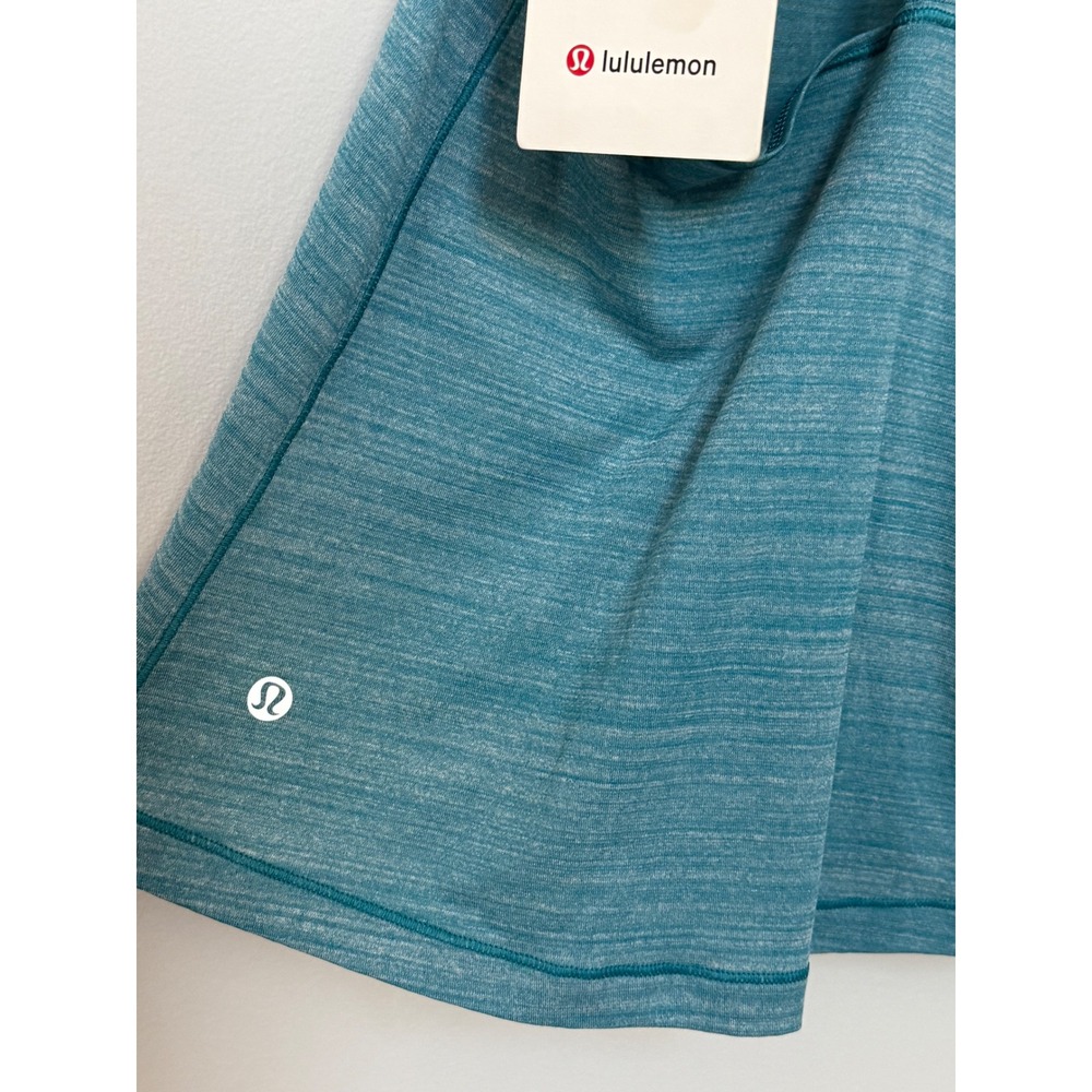 NWT Lululemon Twist & Toil Tank Sports Bra Heathered Teal Blue 1 Yoga Top Size 6 - Picture 10 of 11